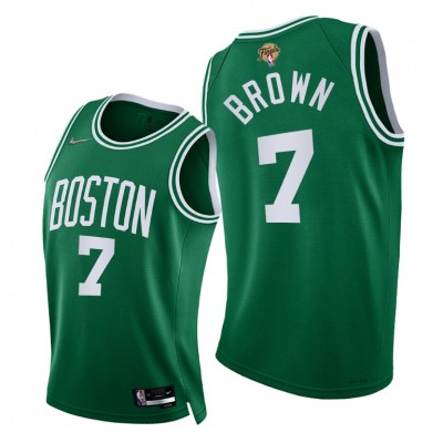 Nike Boston Celtics #7 Jaylen Brown Green Youth 2022 NBA Finals Diamond Anniversary Jersey